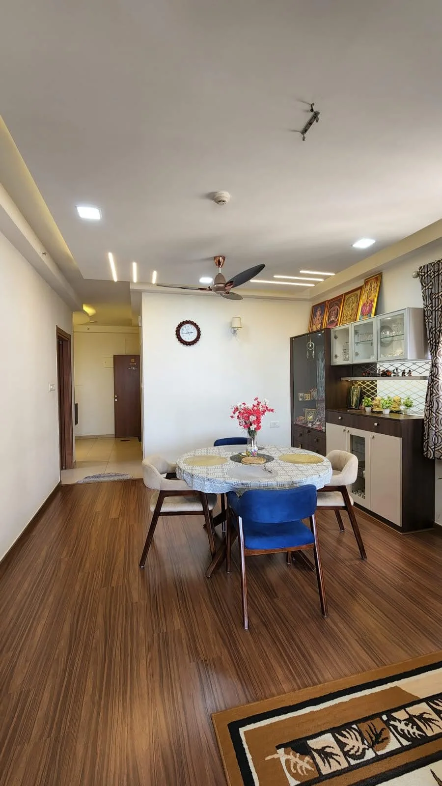 Living room interior by Kolors at Nikoo Homes, Bhartiya City, Bangalore